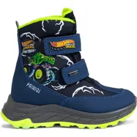 Primigi Jungen Winter Stiefeletten Hot Wheels Monster Trucks Marineblau Klettverschluss Fleecefutter wasserabweisend 8893900
