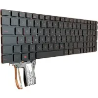 T-ProTek DEUTSCHE - Tastatur Keyboard Ohne Rahmen mit Beleuchtung kompatibel für ASUS R555, R555ZU