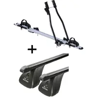 VDP Fahrradträger SAGITTAR + Dachträger Stahl kompatibel mit für Renault Captur 5 Türer ab 2013