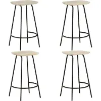 Syfax Barhocker 4 Stk. Mango Massivholz