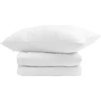 Syfax Winterbettdecke mit Kissen 2 stk. Weiß Daunenfeder