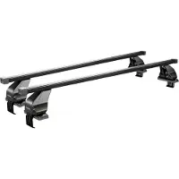 Menabo Omega | Dachträger - Toyota Aygo I 5 Türen 2005-2014 - Schwarz - Stahl - Länge 112 cm - Dachträger TOYOTA - TUV & ISO