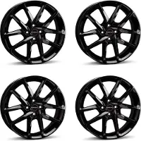 BORBET 4 Felgen N 7.0x17 ET44 4x100 SW für Renault Clio Grand Mégane Scénic Wind Zoe 4x100 SW für Renault Clio Grand Mégane Scénic Wind Zoe