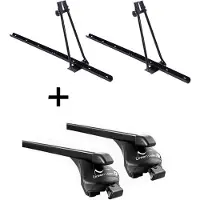 VDP 2x Fahrradträger ORION + Relingträger Quick Stahl L kompatibel mit für Peugeot 508 SW/508 RXH ab 2011