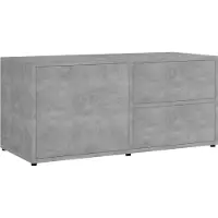Sonstiges TV-Schrank Betongrau 80x34x36 cm Holzwerkstoff