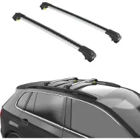 TURTLE DACHTRÄGER AIR-1 TOYOTA COROLLA E120 2000 - 2006 Raised Rails , Silber