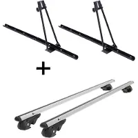 VDP 2x Fahrradträger ORION + Dachträger VDP004 L kompatibel mit für VW Caddy ab 2008