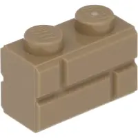 LEGO 50 Stück , Teile Nr. 98283 in Dunkel Beige (Dark Tan)