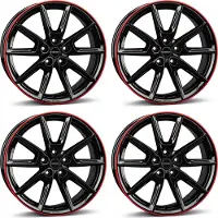 BORBET 4 Felgen LX19 8.0x19 ET50 5x108 SWROT für Land Rover Freelander 5x108 SWROT für Land Rover Freelander Aluräder