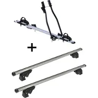 VDP Fahrradträger SAGITTAR + Dachträger/Relingträger LION2 kompatibel mit für Volvo V50 (5 Türer) 08-12