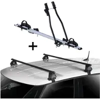 VDP Fahrradträger SAGITTAR + Dachträger EVO Stahl kompatibel mit Volkswagen Golf VII (5G) 5 Türer 2012-2020