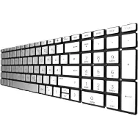 T-ProTek DEUTSCHE - Silber Tastatur Keyboard Beleuchtung kompatibel für HP 255 G8 4P2V4ES
