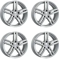 CARMANI 4 Felgen 14 Paul 6.5x16 ET50 5x112 SIL für Seat Altea Leon Toledo