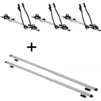 VDP 3x Fahrradträger SAGITTAR + Dachträger RAPID kompatibel mit für Citroen Bx Break (5Türer) 82-94