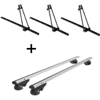 VDP 3x Fahrradträger ORION + Dachträger VDP004 L kompatibel mit für Suzuki Jimny FJ 1998-2012