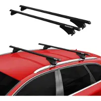 Menabo Dachgepäckträger, Querstange, für Fiat Panda II (169), Baujahr 2003-2012, Farbe: Schwarz
