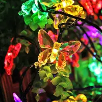 Salcar Gartenleuchte 5m LED Solarleuchten Lichterkette Innen & Außen Lichterkette Solar Gartenleuchten LED Solar Garten Party Deko