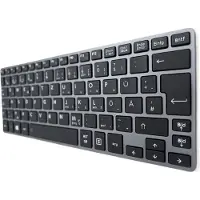 T-ProTek DEUTSCHE-Tastatur Silber Rahmen Beleuchtung,Trackpoint für Toshiba Portege Z30-B-14C