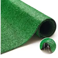 Tapiso Rasenteppich NATURAL Grün Höhe: 6mm Balkon Terrasse 200 x 600 cm