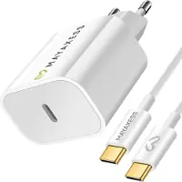 Avizar Mayaxess, 20W Netzteil für Google Pixel 10 Pro Fold mit 1m USB-C Kabel, Weiß