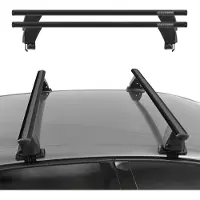 Omac Menabo Dachträger Grundtäger für Audi A4 B6 B7 Limo 2001-2008 50kg Alu Schwarz