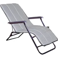 AIO Factory Gesteppte Schaumstoff-Liegeauflage 165x50 cm dunkelgrau