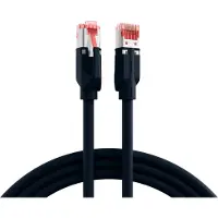 EFB Elektronik RJ45 Patchkabel SFTP,Cat.6A,TM21,UC900,2m,schwarz