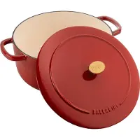 Ballarini Bellamonte Auflaufform Bräter Gusseisen 24cm rund rot