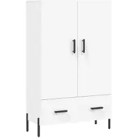 Syfax Highboard Weiß 69,5x31x115 cm Holzwerkstoff
