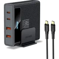 Mcdodo 100W Ladegerät Lade Station,PD Schnellladestation, 4-Anschlüsse, 2x USB-C, 2x USB Schwarz