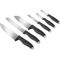 Berlinger Haus Messerset Matt Anthrazit 6-teilig - Kochmesser, Brotmesser, Santokumesser, Officemesser, Schälmesser & Mini Santokumesser