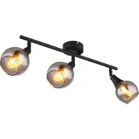 Globo Lighting |Strahler Metall schwarz matt, 3x E14