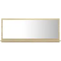 Syfax Badspiegel Sonoma-Eiche 90x10,5x37 cm Holzwerkstoff