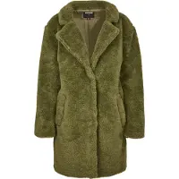 Urban Classics Ladies - OVERSIZED SHERPA Mantel oliv - S