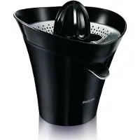 Philips Viva Collection elektrische Zitruspresse für Saft mit und ohne Fruchtfleisch, 85W, Schwarz (HR2752/90)