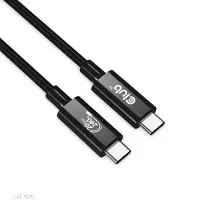 Club 3D CLUB3D USB4 Gen2x2 Type-C Bi-Directional Cable 4K60Hz, Data 20Gbps, PD 240W(48V/5A) EPR M/M 2m/6.56ft, 2 m, USB C, USB C, USB4 Gen 2x2, 20 Gbit/s, Schwarz