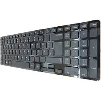T-ProTek Schwarz - DEUTSCHE Tastatur mit glossy Rahm ver.2 Kompatibel für Dafon P/N : 9Z.N4NSC.20G