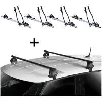 VDP 4x Fahrradträger SAGITTAR + Dachträger EVO Stahl kompatibel mit für Volvo V60 5 Türer 2010-2018