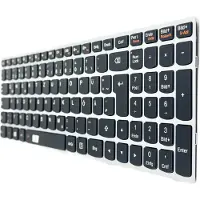 T-ProTek DE Tastatur Keyboard mit Beleuchtung Silber Rahmen kompatibel für Lenovo N2840, N3540