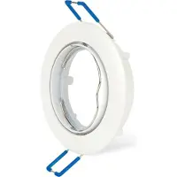 Braytron 20x Ultra Flach Einbaurahmen Rund Schwenkbar Weiß Einbaustrahler Ø76mm Deckeneinbaustrahler Einbauleuchte inkl. 20x 5W GU10 LED Leuchtmittel Neutralweiß Deckenstrahler
