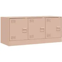 Syfax TV-Schrank Rosa 99x39x44 cm Stahl