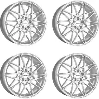 CARMANI 4 Felgen 18 Knut 8.0x18 ET30 5x112 WSSILB für Infiniti Q30 QX30