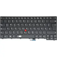 T-ProTek Tastatur - Farbe: Schwarz - mit Beleuchtung Deutsches Tastaturlayout kompatibel für Lenovo Thinkpad T450, T450s