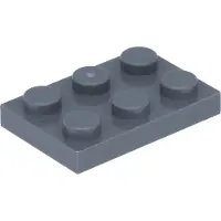LEGO 2x3 Platten 3021 - 50 Stück Dunkles Bläuliches Grau