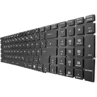 T-ProTek DEUTSCHE-Tastatur Keyboard Schwarz kompatibel für MSI GP75 Leopard 9SD-497