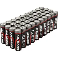 Ansmann Alkaline Batterien , Mignon AA, 7 Jahre Lebensdauer, 40 Stück
