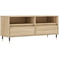 Syfax TV-Schrank Sonoma-Eiche 100x34,5x44,5 cm Holzwerkstoff