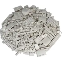 LEGO gemischte weiße Steine, 250 Teile