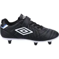 Umbro - Kinder Fußball-Stiefel "Speciali Liga", Leder FS9091 (33 EU) (Schwarz/Weiß)