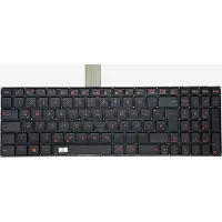 T-ProTek DEUTSCHE - Tastatur Keyboard Rotes Drucken, ohne Rahmen kompatibel für Asus A550DP, A550LA